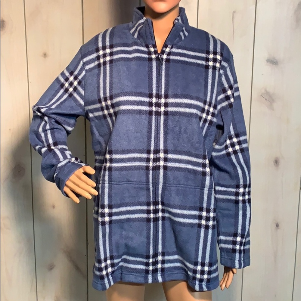 Sports Savvy QVC Fleece Jacket Full ZIP Up sz M